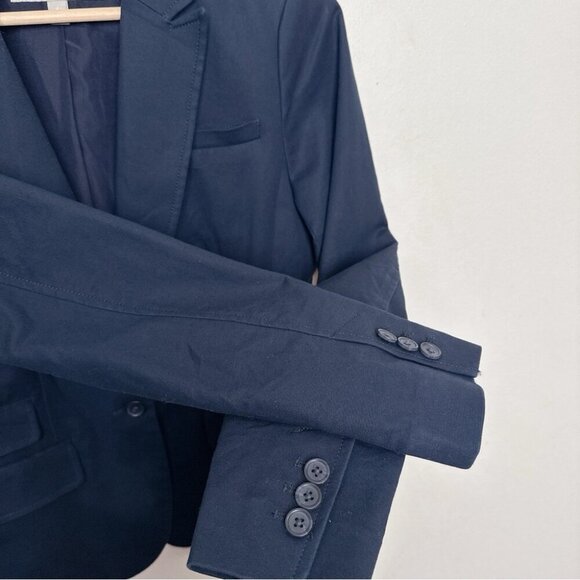 Banana Republic Womens 4 Stretch Navy Career Button Blazer - Picture 10 of 15